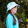 imageJAN ampamp JUL Girls Adjustable Water Resistant Bucket Sunhat 50 UPFBlue Coral