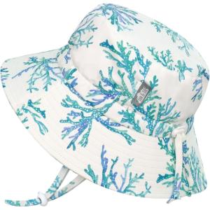 imageJAN ampamp JUL Girls Adjustable Water Resistant Bucket Sunhat 50 UPFBlue Coral