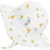 imageJAN ampamp JUL Cotton Foldable Baby Newborn SunHat for Girl with Strap S 06 Months Yellow Flower