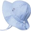 imageJAN ampamp JUL Foldable Toddler Boy UPF SunHat Breathable Cotton M 624 Months Blue Stripes