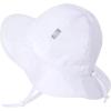 imageJAN ampamp JUL Infant Summer Cotton SunHat UPF 50 Foldable S 06 Months White