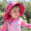 imageJAN ampamp JUL Girls Adjustable Water Resistant SunhatPink Prairie