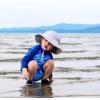 imageJAN ampamp JUL Quick Dry SunHat with Neck Flap for Swimming Boys Beach HatGrey Cloud