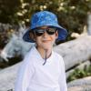 imageJAN ampamp JUL Quick Dry SunHat with Neck Flap for Swimming Boys Beach HatManta Ray