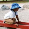 imageJAN ampamp JUL Quick Dry SunHat with Neck Flap for Swimming Boys Beach HatManta Ray