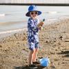 imageJAN ampamp JUL Quick Dry SunHat with Neck Flap for Swimming Boys Beach HatMarine Blue