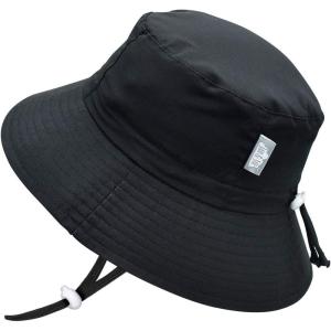 imageJAN ampamp JUL Quick Dry SunHat with Neck Flap for Swimming Boys Beach HatBlack