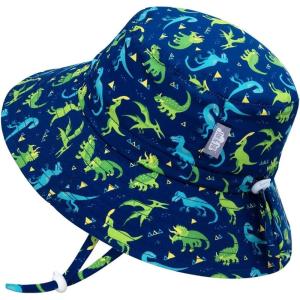 imageJAN ampamp JUL Quick Dry SunHat with Neck Flap for Swimming Boys Beach HatDinoland