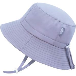 imageJAN ampamp JUL Quick Dry SunHat with Neck Flap for Swimming Boys Beach HatGrey Cloud