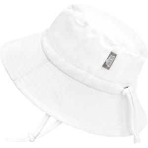 imageJAN ampamp JUL Quick Dry SunHat with Neck Flap for Swimming Boys Beach HatWhite