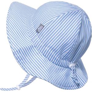imageJAN ampamp JUL 50 UPF Cotton Sun Hat with Wide Brim for Toddler GirlsBlue Stripes