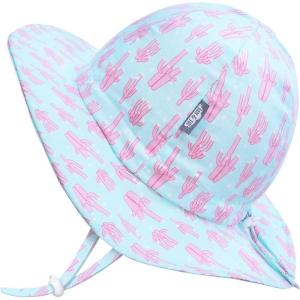 imageJAN ampamp JUL 50 UPF Cotton Sun Hat with Wide Brim for Toddler GirlsCoral