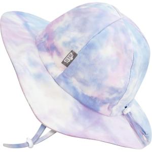 imageJAN ampamp JUL 50 UPF Cotton Sun Hat with Wide Brim for Toddler GirlsCotton Candy Tiedye