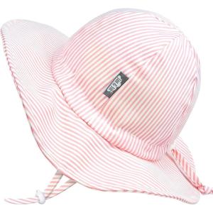 imageJAN ampamp JUL 50 UPF Cotton Sun Hat with Wide Brim for Toddler GirlsPink Stripes