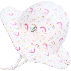 imageJAN ampamp JUL 50 UPF Cotton Sun Hat with Wide Brim for Toddler GirlsRainbow