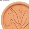 imageGoodful Brown Sugar Saver and Softener Disc with Elegant Leaf Design Multiple Uses for Food Storage Containers Reusable and Food Safe Terracotta 2 PackSugar Saver 2Pack