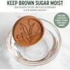 imageGoodful Brown Sugar Saver and Softener Disc with Elegant Leaf Design Multiple Uses for Food Storage Containers Reusable and Food Safe Terracotta 2 PackSugar Saver  Container