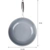 imageGoodful Ceramic Nonstick 11 Inch Grill Pan Dishwasher Safe Pots and Pans Comfort Grip Stainless Steel Handle Made without PFOA Griddle CreamCream