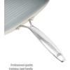 imageGoodful Ceramic Nonstick 11 Inch Grill Pan Dishwasher Safe Pots and Pans Comfort Grip Stainless Steel Handle Made without PFOA Griddle CreamCream