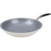 imageGoodful Ceramic Nonstick 11 Inch Grill Pan Dishwasher Safe Pots and Pans Comfort Grip Stainless Steel Handle Made without PFOA Griddle CreamCream