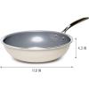 imageGoodful Ceramic Nonstick 11 Inch Grill Pan Dishwasher Safe Pots and Pans Comfort Grip Stainless Steel Handle Made without PFOA Griddle CreamCream