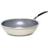 imageGoodful Ceramic Nonstick 11 Inch Grill Pan Dishwasher Safe Pots and Pans Comfort Grip Stainless Steel Handle Made without PFOA Griddle CreamCream