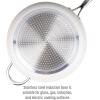 imageGoodful Ceramic Nonstick 11 Inch Grill Pan Dishwasher Safe Pots and Pans Comfort Grip Stainless Steel Handle Made without PFOA Griddle CreamCream