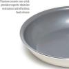 imageGoodful Ceramic Nonstick 11 Inch Grill Pan Dishwasher Safe Pots and Pans Comfort Grip Stainless Steel Handle Made without PFOA Griddle CreamCream