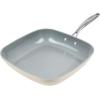 imageGoodful Ceramic Nonstick 11 Inch Grill Pan Dishwasher Safe Pots and Pans Comfort Grip Stainless Steel Handle Made without PFOA Griddle CreamCream
