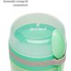 imageGoodful Double Wall Insulated Yogurt Container Leak Proof Food Storage Snack Container with Reusable Plastic Spoon Microwave Safe Dishwasher safe Freezer Safe 14Ounce Green14Ounce Yogurt Bottle