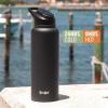 imageGoodful Double Wall Vacuum Sealed Insulated Water Bottle with Two Interchangeable Lids Sipping or Chugging Lids LeakProof Wide Mouth for Drinking and Cleaning 40 Oz TealCharcoal Gray