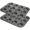 imageGoodful Nonstick Round Cake Pan Set Heavy Duty Carbon Steel with Quick Release Coating Made without PFOA Dishwasher Safe 2Pack Bakeware Set 9Inch Champagne GoldGray