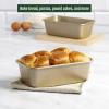 imageGoodful Nonstick Round Cake Pan Set Heavy Duty Carbon Steel with Quick Release Coating Made without PFOA Dishwasher Safe 2Pack Bakeware Set 9Inch Champagne GoldChampagne Gold