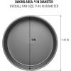 imageGoodful Nonstick Round Cake Pan Set Heavy Duty Carbon Steel with Quick Release Coating Made without PFOA Dishwasher Safe 2Pack Bakeware Set 9Inch Champagne GoldGray
