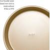 imageGoodful Nonstick Round Cake Pan Set Heavy Duty Carbon Steel with Quick Release Coating Made without PFOA Dishwasher Safe 2Pack Bakeware Set 9Inch Champagne GoldChampagne Gold