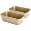 imageGoodful Nonstick Round Cake Pan Set Heavy Duty Carbon Steel with Quick Release Coating Made without PFOA Dishwasher Safe 2Pack Bakeware Set 9Inch Champagne GoldChampagne Gold