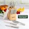 imageGoodful Premium Cutlery Steak Knife Set High Carbon Stainless Steel Full Tang Triple Riveted Handles 6Piece Cream14Piece