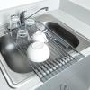 imageGoodful Roll Away Multipurpose Dish Drying Rack Cooling Mat Trivet Easy Storage Dishwasher Safe Medium GrayLarge