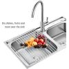imageGoodful Roll Away Multipurpose Dish Drying Rack Cooling Mat Trivet Easy Storage Dishwasher Safe Medium GrayLarge