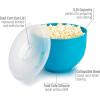 imageGoodful Silicone Popcorn Popper Collapsible Hot Air Microwavable Popcorn Maker Bowl Made without BPA BlueBlue