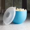 imageGoodful Silicone Popcorn Popper Collapsible Hot Air Microwavable Popcorn Maker Bowl Made without BPA BlueBlue