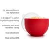 imageGoodful Silicone Popcorn Popper Collapsible Hot Air Microwavable Popcorn Maker Bowl Made without BPA BlueRed