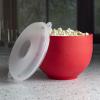 imageGoodful Silicone Popcorn Popper Collapsible Hot Air Microwavable Popcorn Maker Bowl Made without BPA BlueRed