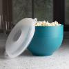 imageGoodful Silicone Popcorn Popper Collapsible Hot Air Microwavable Popcorn Maker Bowl Made without BPA BlueTeal