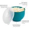 imageGoodful Silicone Popcorn Popper Collapsible Hot Air Microwavable Popcorn Maker Bowl Made without BPA BlueTeal