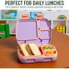 imageGoodful Stackable Lunch Box Container Bento Style Food Storage with Removeable Compartments for Sandwich Snacks Toppings ampamp Dressing LeakProof and Made without BPA 56Ounce BlushBlush