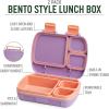imageGoodful Stackable Lunch Box Container Bento Style Food Storage with Removeable Compartments for Sandwich Snacks Toppings ampamp Dressing LeakProof and Made without BPA 56Ounce BlushBlush