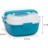 imageGoodful Stackable Lunch Box Container Bento Style Food Storage with Removeable Compartments for Sandwich Snacks Toppings ampamp Dressing LeakProof and Made without BPA 56Ounce BlushBlue