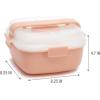 imageGoodful Stackable Lunch Box Container Bento Style Food Storage with Removeable Compartments for Sandwich Snacks Toppings ampamp Dressing LeakProof and Made without BPA 56Ounce BlushBlush