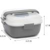 imageGoodful Stackable Lunch Box Container Bento Style Food Storage with Removeable Compartments for Sandwich Snacks Toppings ampamp Dressing LeakProof and Made without BPA 56Ounce BlushGray